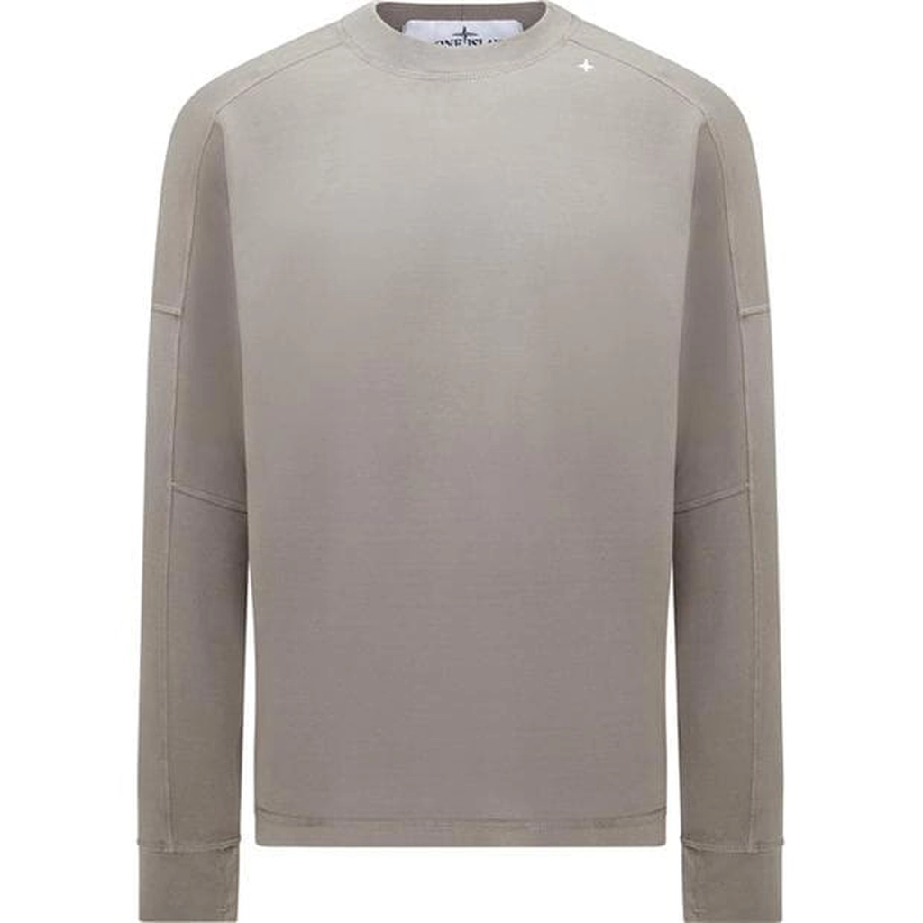 Stone Island Stellina Cotton Crewneck Sweater - Beige